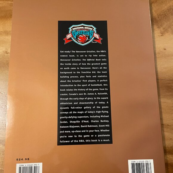 Vancouver Grizzlies Lot Official Book Doug Smith 1996 Vtg NBA Pencils Patch - Picture 6 of 6